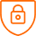Padlock with shield icon