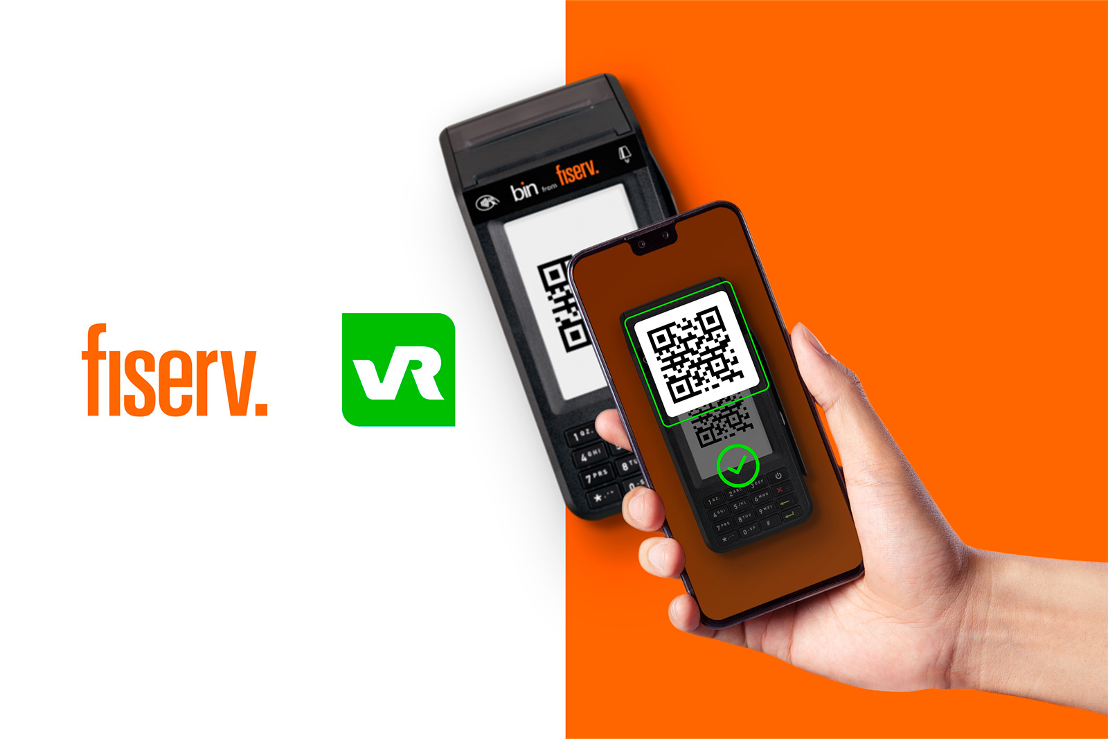 Fiserv integra QR code para pagamentos VR nas maquininhas